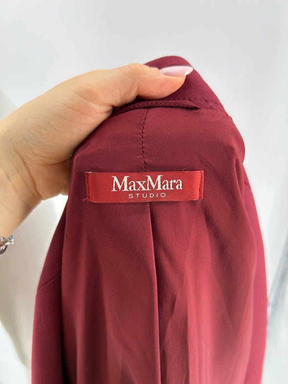 Blazer en laine bordeaux