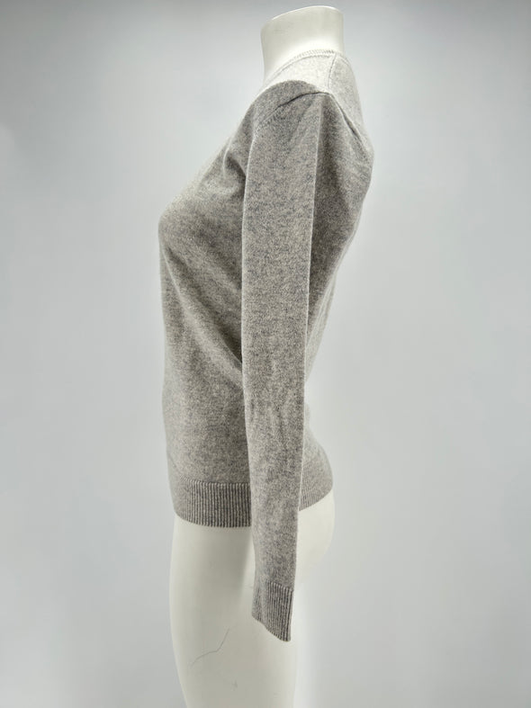 Pull en cachemire gris
