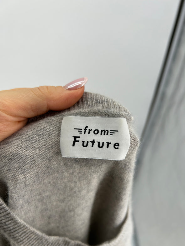 Pull en cachemire gris