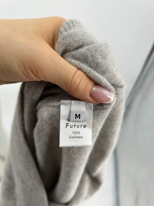 Pull en cachemire gris