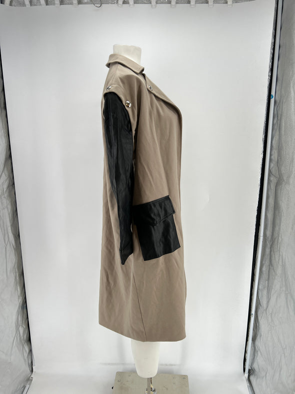 Trench-coat bi-matière