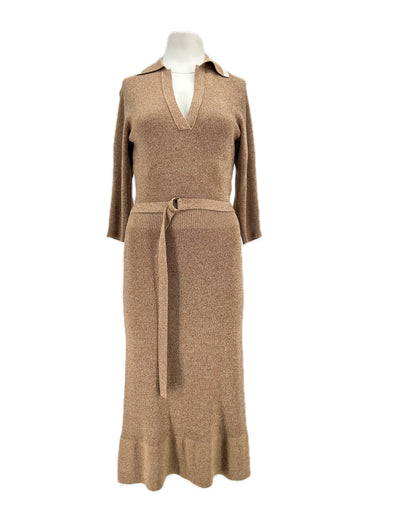 Robe en mélange de laine et soie