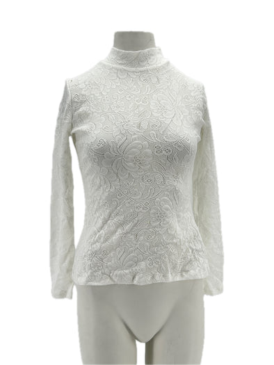 Top blanc en dentelle