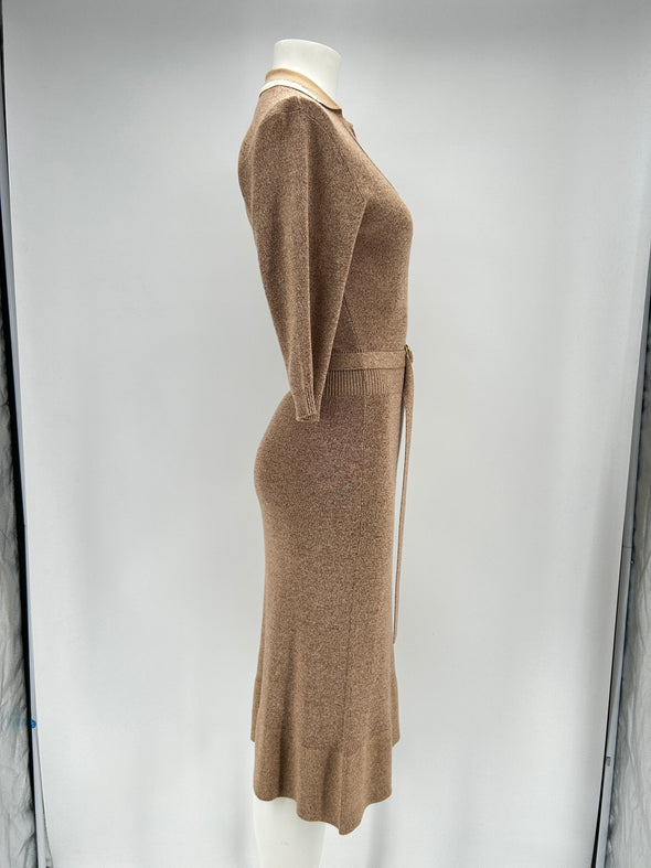 Robe en mélange de laine et soie
