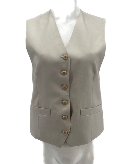 Veste sans manches beige