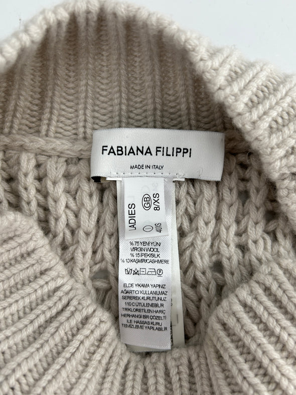 Pull crème en laine