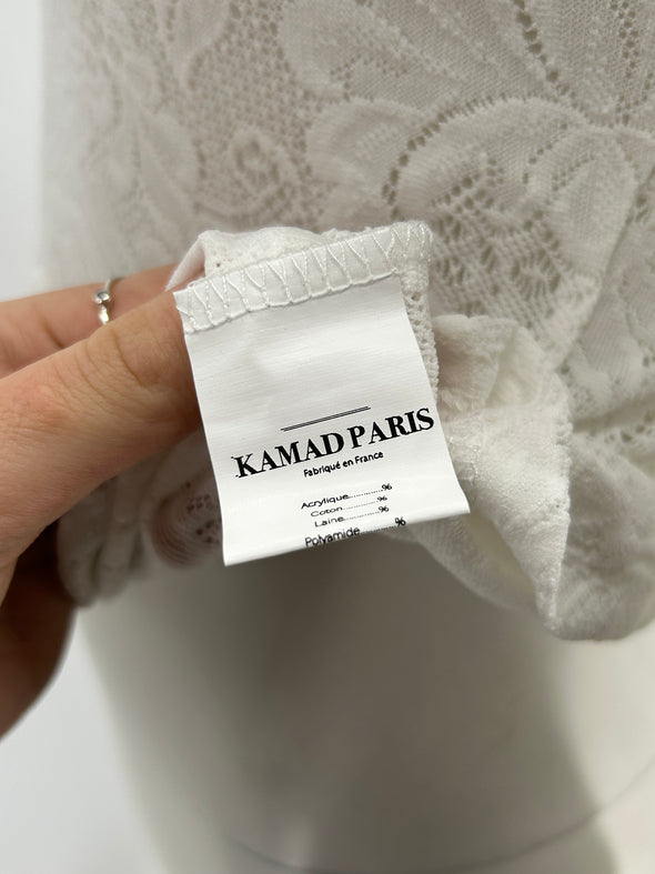 Top blanc en dentelle