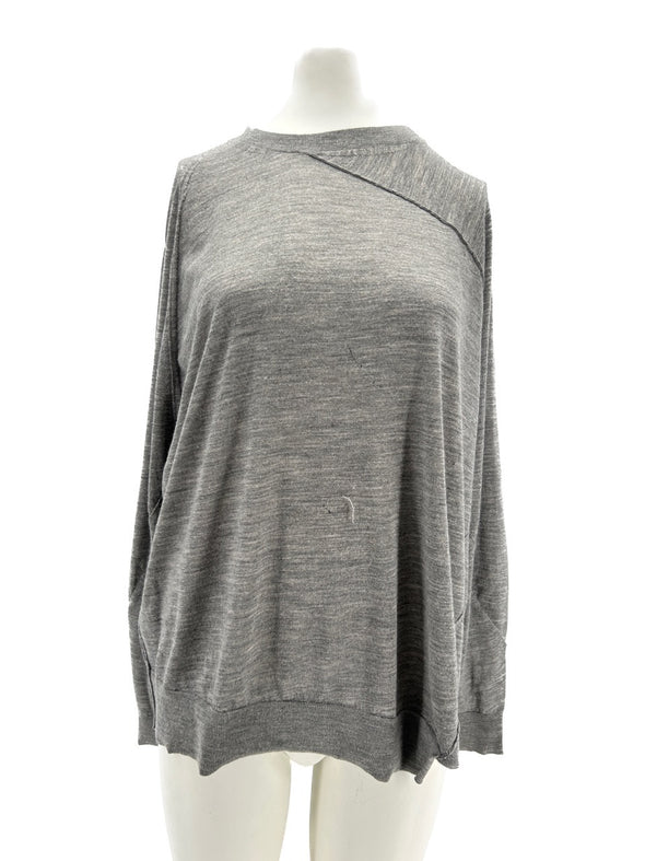 Pull en laine gris