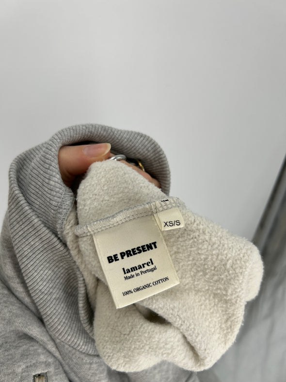 Pull gris col camionneur