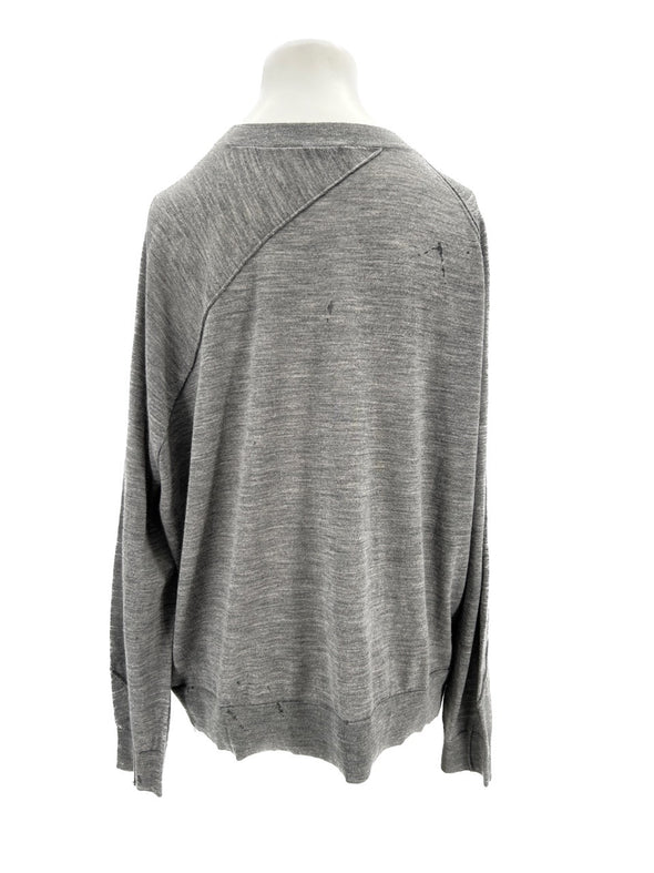 Pull en laine gris