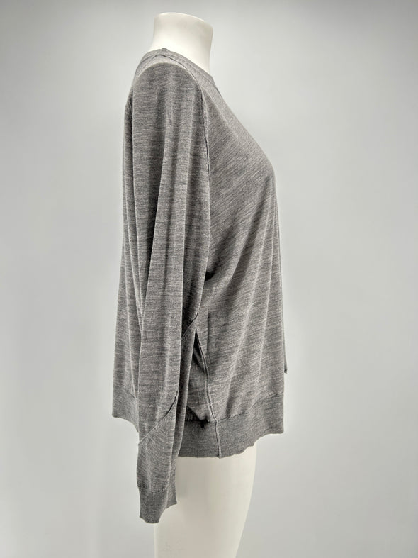 Pull en laine gris