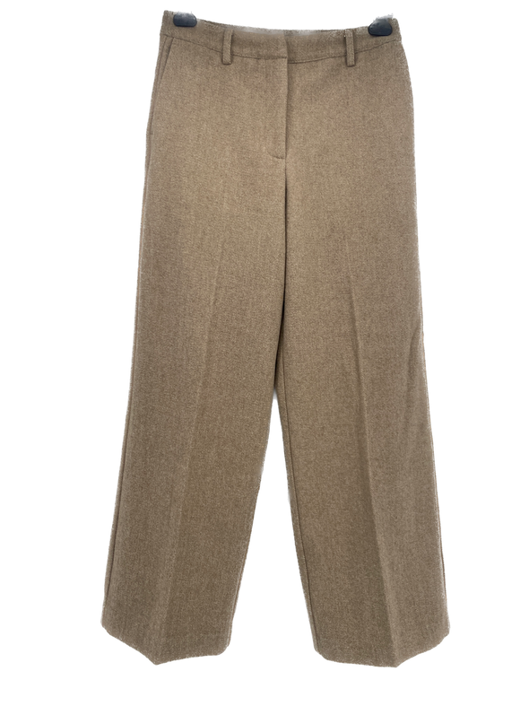 Pantalon beige en laine