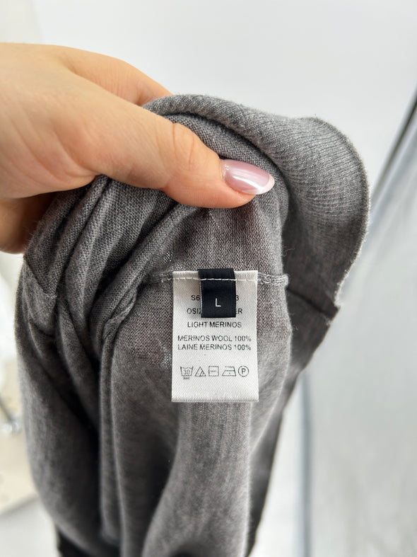 Pull en laine gris