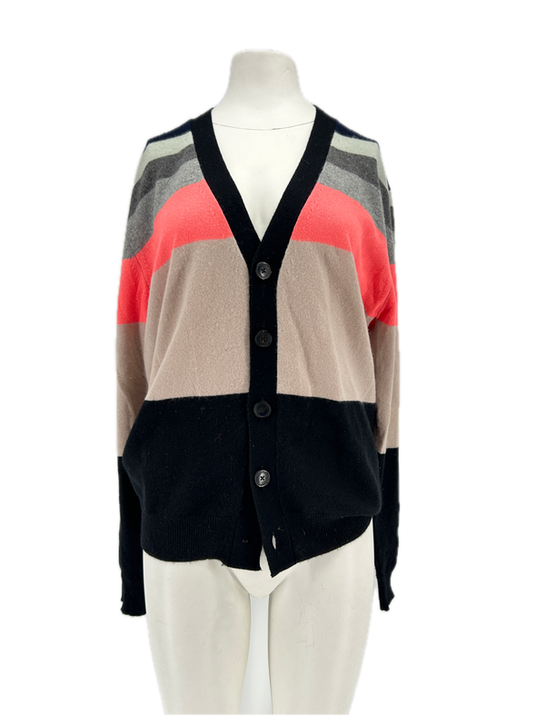 Cardigan coloré à rayures