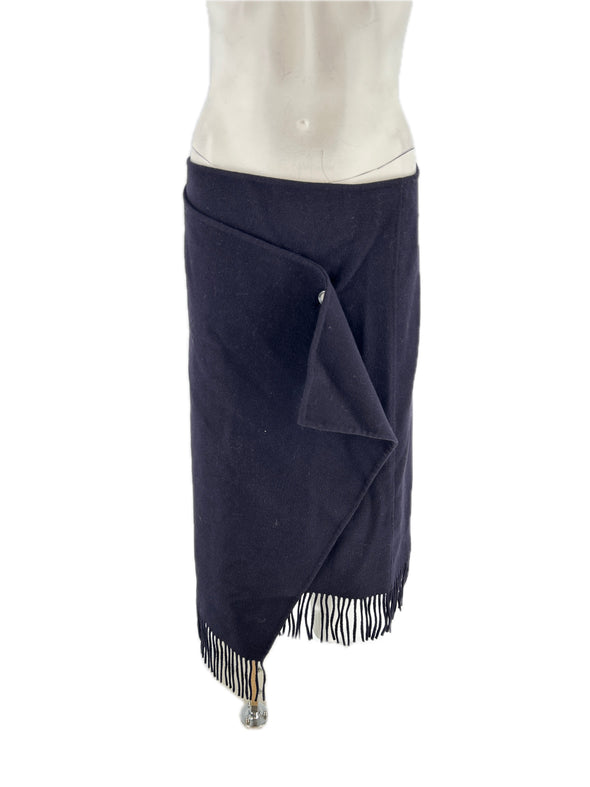 Jupe marine en laine