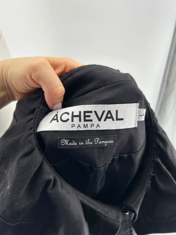Veste noire avec col claudine