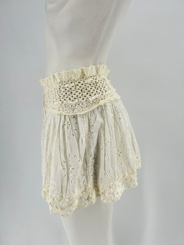 Mini jupe blanche