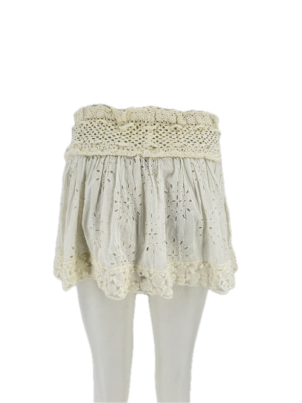 Mini jupe blanche