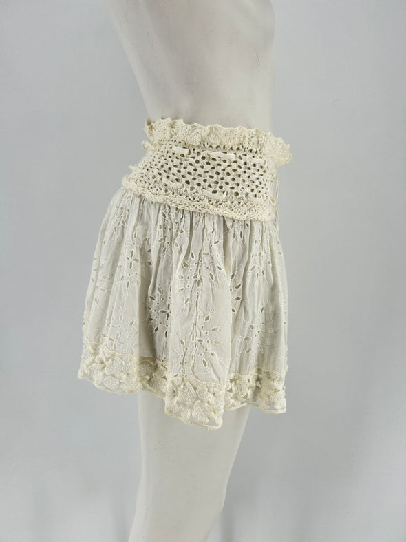 Mini jupe blanche