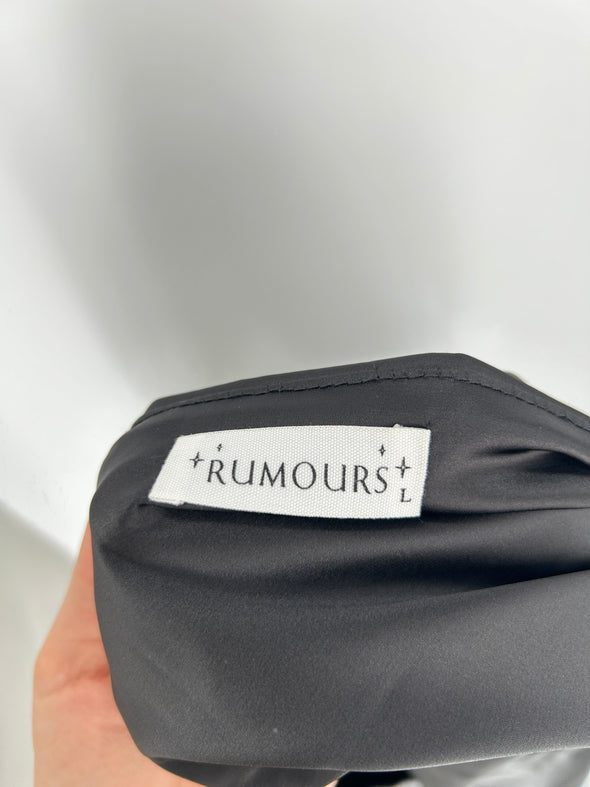 Jupe noire à lacets