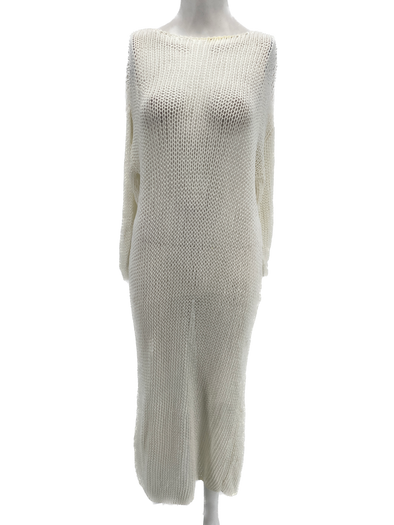 Robe filet blanche