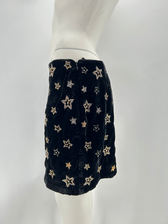 Jupe en velours noire
