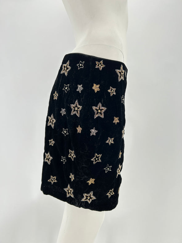 Jupe en velours noire