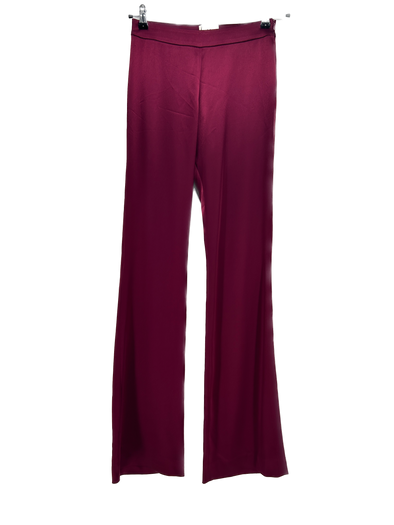 Pantalon évasé prune