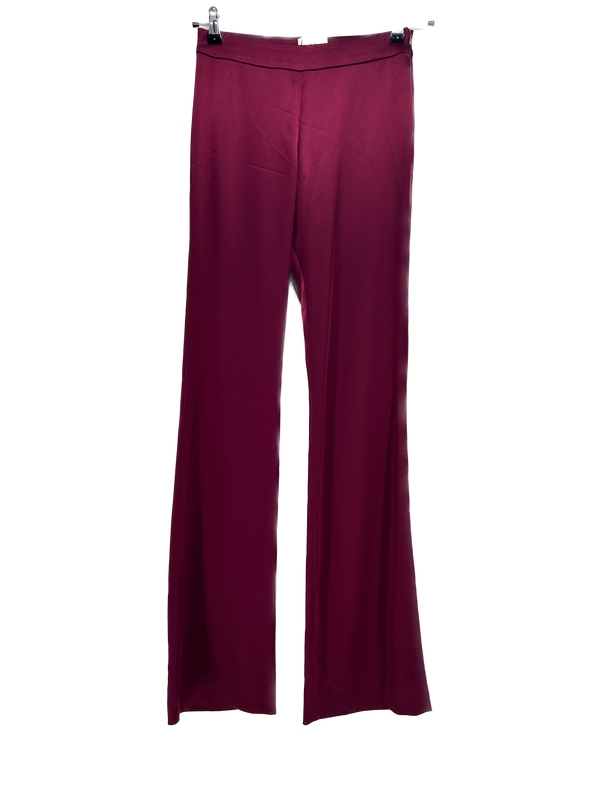 Pantalon évasé prune