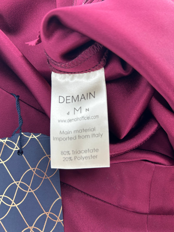 Pantalon évasé prune