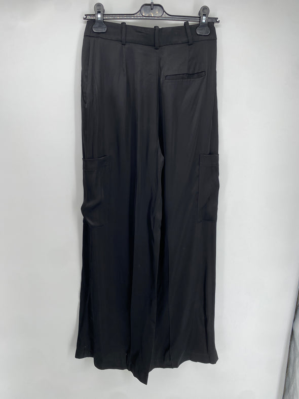 Pantalon cargo satiné