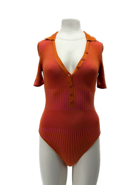 Body bicolore rose et orange