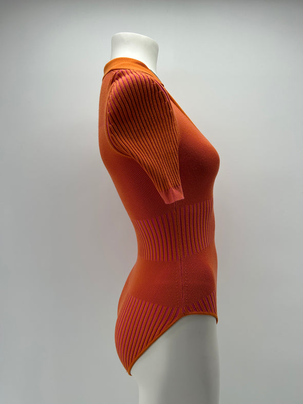 Body bicolore rose et orange