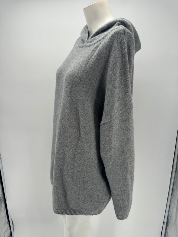 Sweat à capuche gris