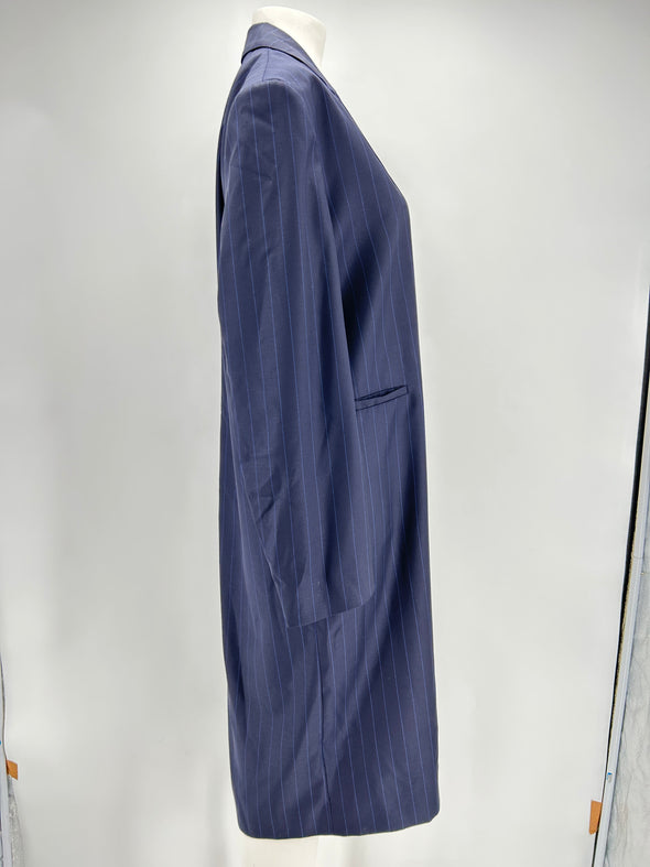 Manteau en laine marine