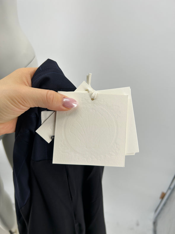 Manteau en laine marine