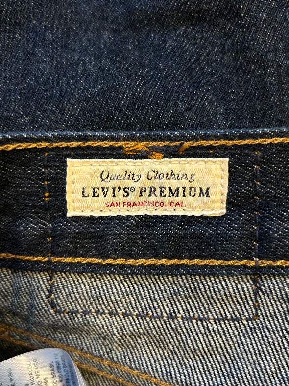 Jean balloon bleu foncé