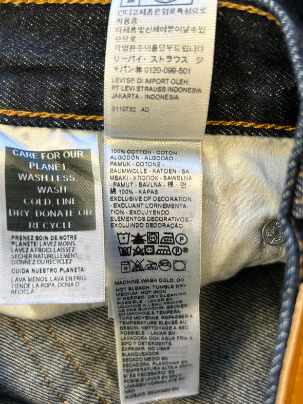 Jean balloon bleu foncé