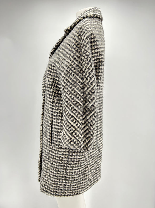 Manteau imprimé pied de poule