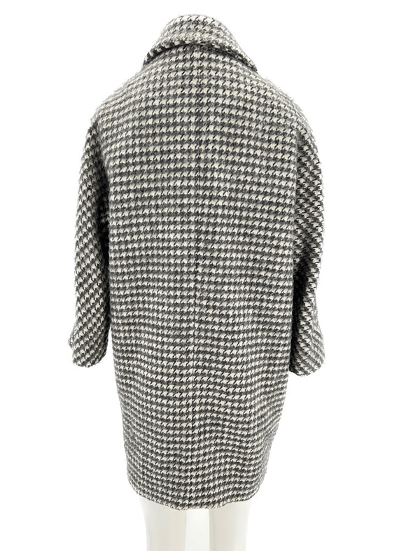 Manteau imprimé pied de poule