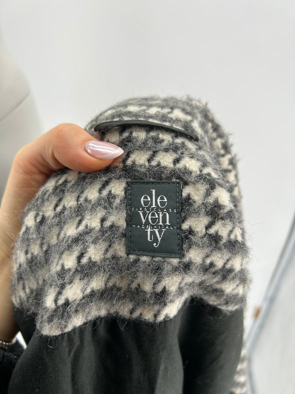 Manteau imprimé pied de poule