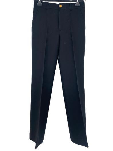 Pantalon bouton doré