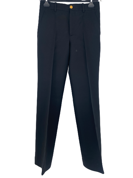 Pantalon bouton doré