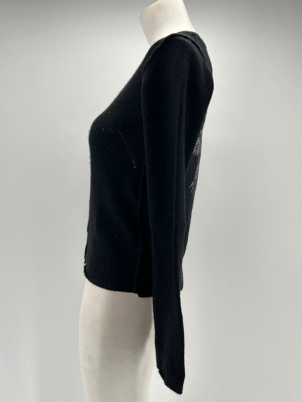 Cardigan noir en cachemire