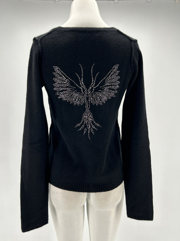 Cardigan noir en cachemire