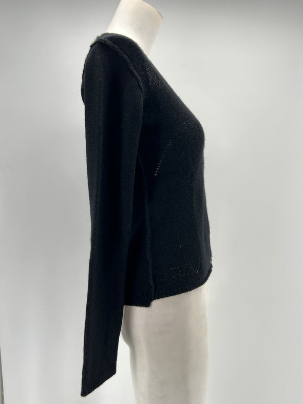 Cardigan noir en cachemire