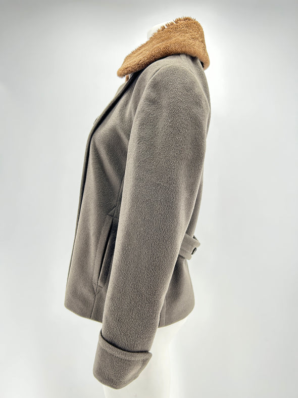 Veste en laine à col