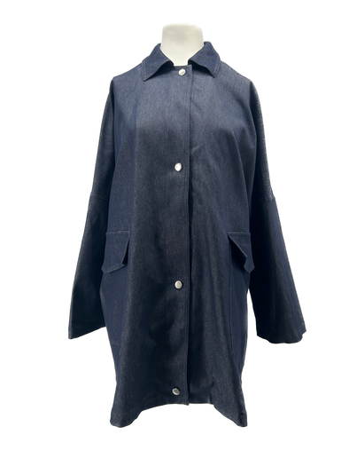 Veste longue en jean