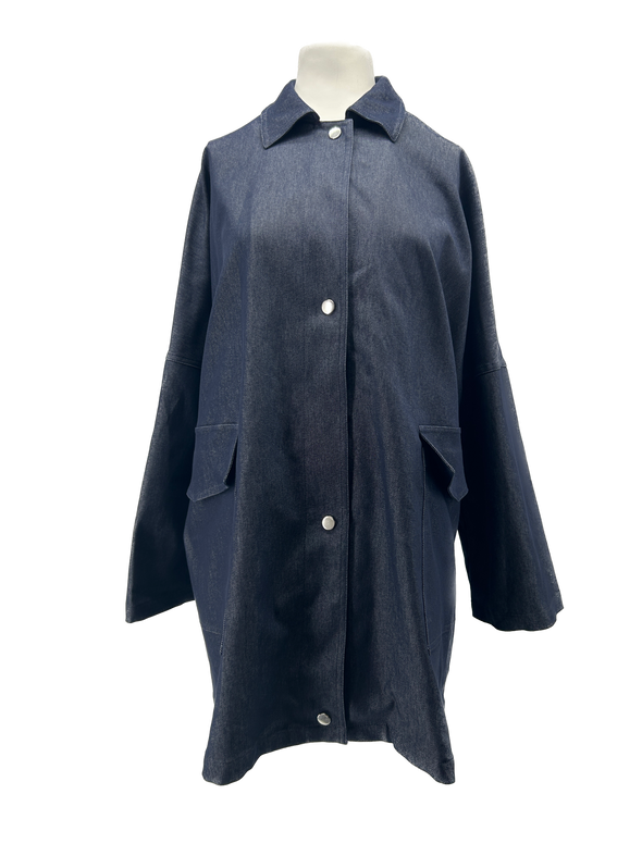 Veste longue en jean