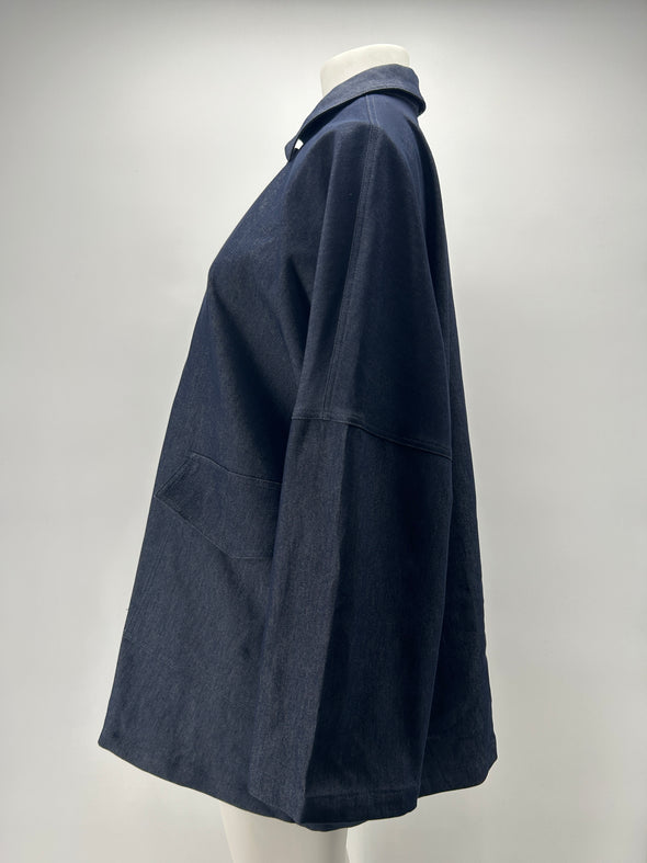 Veste longue en jean